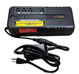 Smart Power Systems Of650uplus-t New Smartpower 650va 330w Ups With Surge Pwr Conditioning 8 Outlet