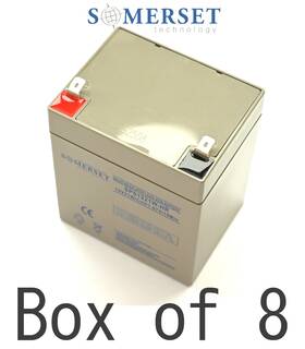 Somerset Power Systems Sps1221w-hr 12v 5.5ah Flame Retardant Sealed Lead Acid Ups Battery With F2 Terminals - 10pack