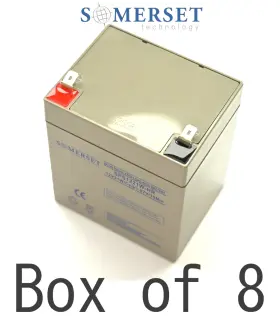 Sps1221w-hr Somerset Power Systems 12v 5.5ah Flame Retardant Sealed Lead Acid Ups Battery With F2 Terminals - 10pack