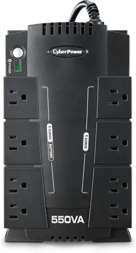 Cp550slg Systems 313056338332 Standby Ups Battery Backup And Surge Protector 550va/330w 8 Outlets