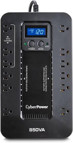 Systems 313094611664 Ec850lcd Ecologic Battery Backup And Surge Protector Ups System 850va/510w 12 Ou