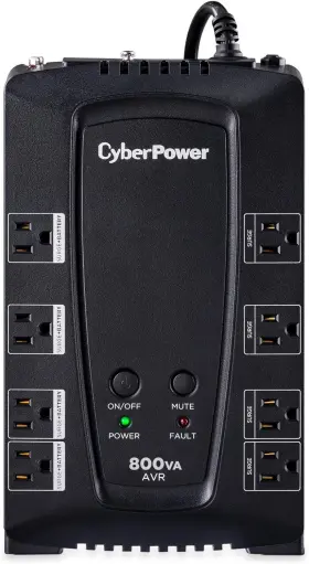 Cp800avr Systems 313113548544 Avr Ups Battery Backup And Surge Protector 800va/450w 8 Outlets Comp