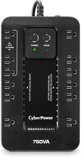 Systems 445000415424 Ec750g Ecologic Battery Backup And Surge Protector Ups System 750va/4