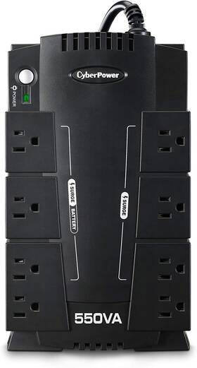 Systems 445006731733 Cp550slg Standby Ups - 550va/330w Compact With 8 Outlets