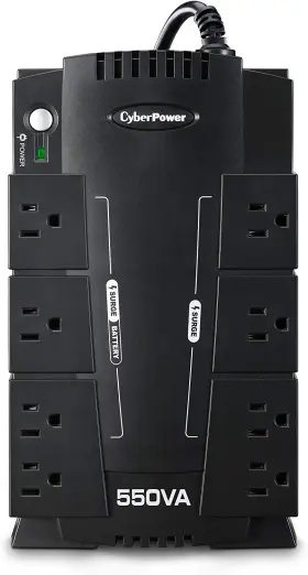 Cp550slg Systems 445006731733 Standby Ups - 550va/330w Compact With 8 Outlets
