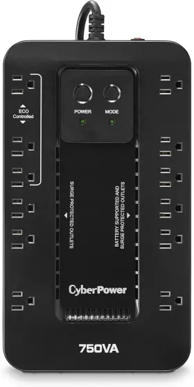 Ec750g Systems 726084700048 Ecologic Battery Backup And Surge Protector Ups System 750va/450w 12 Outl
