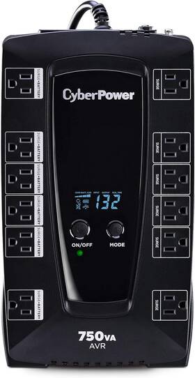 Systems Avrg750lcd Intelligent Lcd Ups System 750va/450w 12 Outlets Avr Compact