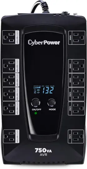 Avrg750lcd Systems Intelligent Lcd Ups System 750va/450w 12 Outlets Avr Compact