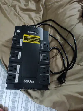 Ec650lcd Systems E650lcd Ecologic Battery Backup And Surge Protector Ups System 650va/390w
