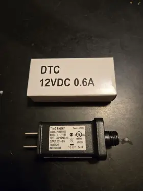 Ting Shen 744759812063 Replacement Yard Inflatable Adapter 12v 1a Class 2 Power Supply Low Volta-euc