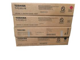Toshiba Tfc30c Genuine Kcmy Toner Set Tfcu30