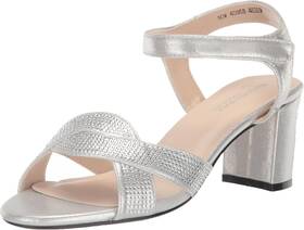 Touch Ups 4655 Womens Cam Platform 7.5 Silver