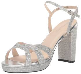 Touch Ups 848231081203 Womens Ava Platform Silver 5