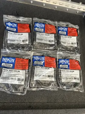 N201-006-bk Tripp-lite B201-006-bk Lot Of 6 Tripplite Cat6 Male/male Gigabit Blacksnagless Patch Cable