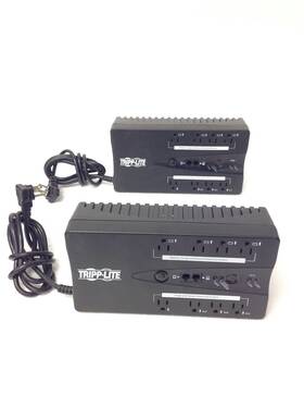 Tripp Lite Eco550ups 4x 8 Outlets Uninterruptible Power Supply With Cables Working