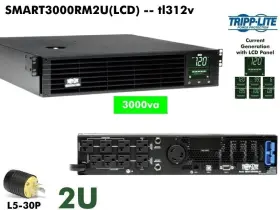 Smart3000rm2ulcd Tripp Lite Rebuilt Tripplite Smartpro Lcd 3000va 120v #newbatt #warnty