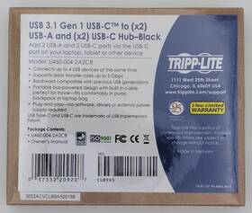 Tripp-lite U460-004-2a2cb Usb 3.1 Gen 1 2 Usb-a And Usb-c To Portable Hub