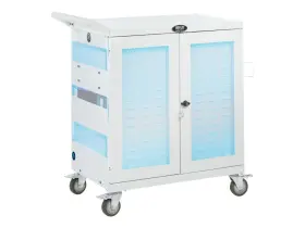 Csc32usbwhg Tripplite Tripp Lite Safe-it Uv Sanitizing Charging Cart 32-port Usb Antimicrobial For