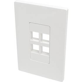 Tripplite N080-104 Tripp Lite Single-gang 4-port Wall Plate Keystone Cat5/6 Usb Hdmi Dport Rca