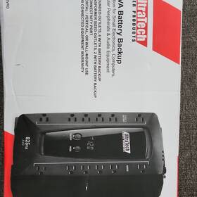 Ultratech 0e-825v12vrd Battery Backup 825va 8-outlets Avr Surge Protection