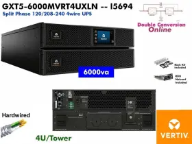 Gxt5-6000mvrt4uxln Vertiv Rebuilt 6000va Ups 4wire L1430 Subpanel Ready 120/208