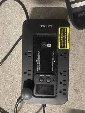 W Box 0e-625valcd 0e-625v8lcd Battery Backup Standby Ups 625va 390w 50/60hz 120v 10a