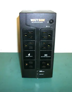 Wb-qvrc-ups-350-6 Wattbox Ups And Battery Pack 6-outlet 350v Powers On Read