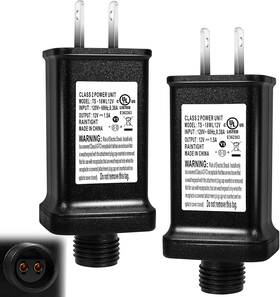 Yunvi 313089644660 2 Pcs Replacement Yard Inflatable Adapter 12v 1.5a Class Power Supply Low Vol