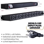 Cyberpower CPS1215RM Rackmount Surge Protector, 120V/15A, 10 Outlets, Ft New. Price: $44.90.