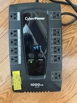 Cyberpower 1000VA 120-VOLT 12-OUTLET Ups Battery Backup With Lcd Display Tested Used. Price: $89.00.