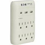 Eaton Tripp Lite Series 6-OUTLET Surge Protector With Usb Gray SK60C New. Price: $35.17.