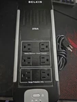 Belkin F6H375-USB 375VA 200W Battery Backup Surge Protector 6-OUTLET Used. Price: $20.99.