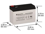 12V 9AH Apc RBC17 Battery Replacement By Sigmastek New. Price: $23.99.