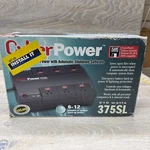Cyber Power 375SL Emergency Intelligent Back Up 210 Watts Surge Protector Open. Price: $99.00.
