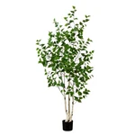 Nearly Natural 6-FT Artificial Birch Tree With Real Touch Leaves New. Price: $183.19.