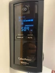 Cyberpower CP1000AVRLCDA Bank 1000VA Battery Backup Used. Price: $65.00.