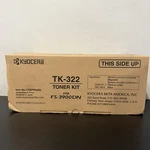 Kyocera TK-322 TK322 Black Toner Cartridge For Mita FS-3900DN New. Price: $20.00.