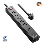 6FT Power Strip Surge Protector - Yintar Extension Cord With Ac Outlets And 3. New. Price: $18.99.