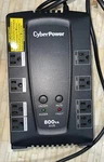 Cyber Power 800VA Surge Black Protector/battery Backup Model CP800AVRA Used. Price: $49.99.