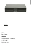 Minute Man Battery Pack Open. Price: $500.00.