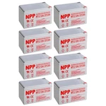 8PC Npp NP12-12AH 12V General Series Battery New. Price: $279.00.