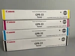 Canon GPR-33 Toner Cartridge Set For Imagerunner C7055 C7065 C7260 C727 New. Price: $485.00.