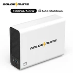 Goldenmate 1000VA 600W LIFEPO4 Ups Pure Sine Wave Battery Backup Communication Certified. Price: $139.99.