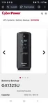 Cyberpower - LX1325GU3 Battery Backup Ups Systems Black Used. Price: $109.99.