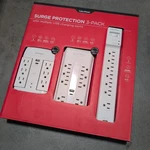 New Cyberpower Surge Protector, 3-PACK With Multiple Usb Charging. Price: $49.99.