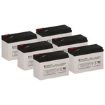 Sigmastek Battery Set Of 6 For Para Systems Minuteman Mcp 2000 Ups, 12V 7.5AH F2 New. Price: $104.99.