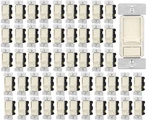 50 Pack, Eaton 300W Led Slide Dimmer Switch 3-WAY, Light Almond Cream SUL06P-LA New. Price: $104.99.