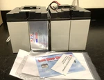 Lot Of 2 American Battery RBC11 Replacement Batteries Open. Price: $119.99.