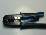 Lite T100-001, RJ11/RJ12/RJ45 Crimper Tool W/ Cable Stripper New. Price: $29.99.