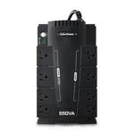 Cyberpower CP550SLG Standby Ups Systems -550VA/330W, 120 Vac, Nema 5-15P,COMPACT New. Price: $94.70.